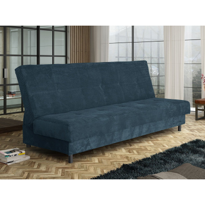 Rozkládací pohovka na každodenní spaní SABANA - tmavá modrá