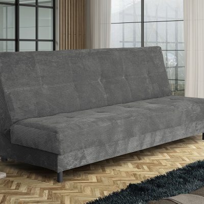 Rozkládací pohovka na každodenní spaní SABANA - tmavá šedá