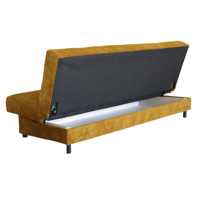 Rozkládací pohovka na každodenní spaní SABANA - tmavá šedá