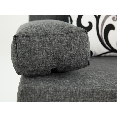 Rozkládací pohovka s taburetem ELZA - hořčicová 2