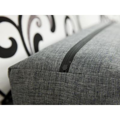 Rozkládací pohovka s taburetem ELZA - hořčicová 2