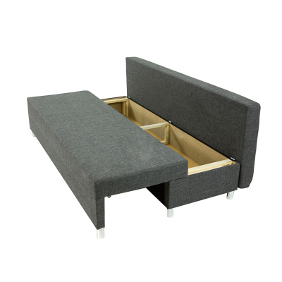 Rozkládací pohovka s taburetem ELZA - žlutá