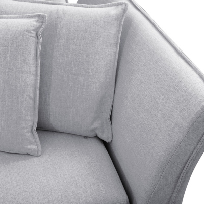 Dvoumístná pohovka na každodenní spaní KURI - hořčicová / černé nožky