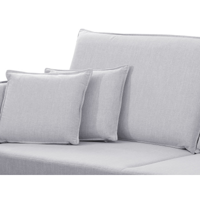 Dvoumístná pohovka na každodenní spaní KURI - hořčicová / černé nožky