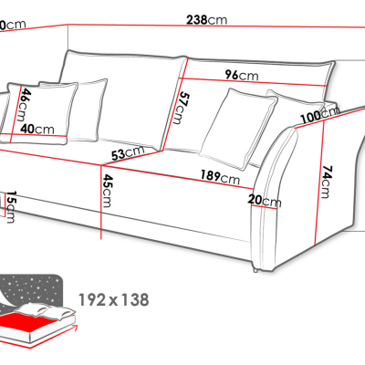 Dvoumístná pohovka na každodenní spaní KURI - hořčicová / černé nožky