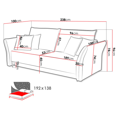Dvoumístná pohovka na každodenní spaní KURI - hořčicová / černé nožky
