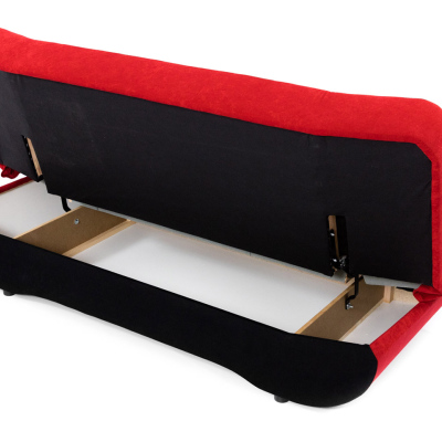 Rozkládací pohovka SACRAMENTO - světlá šedá / tmavá šedá