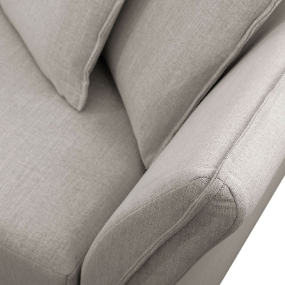 Rohová rozkládací sedačka KURI - hořčicová / zlaté nožky