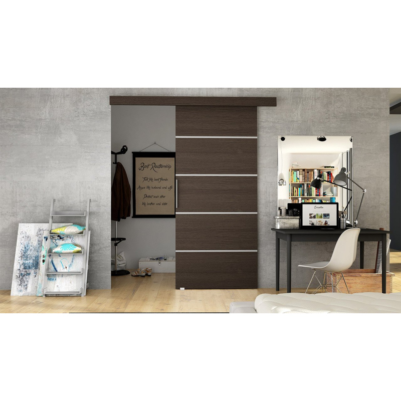 Posuvné dveře MANAMI 3 - 80 cm, hnědé