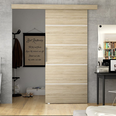 Posuvné dveře SKULEN 3 - 90 cm, dub sonoma