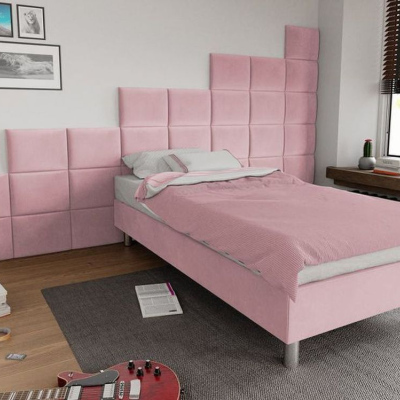 VÝPRODEJ - Čalouněný nástěnný panel 40x30 PAG - růžová