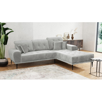 Moderní rohová sedací souprava RURI - světlá šedá 2, pravý roh