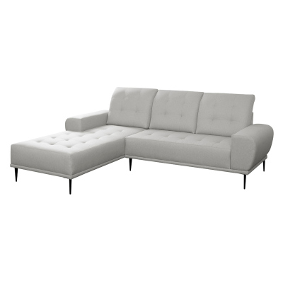 Moderní rohová sedací souprava RURI - tmavá zelená, levý roh