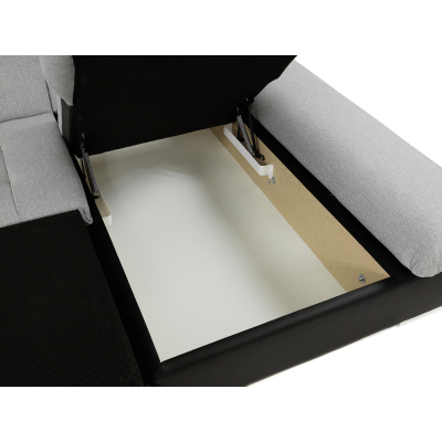 Rohová sedačka na každodenní spaní MARLA - tmavá růžová, levý roh