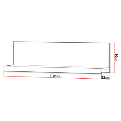 Závěsná police CHENG 2 - san marino