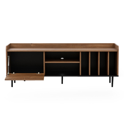 Nábytek do obývacího pokoje s modrým LED osvětlením MARIKO 4 - brandy castello