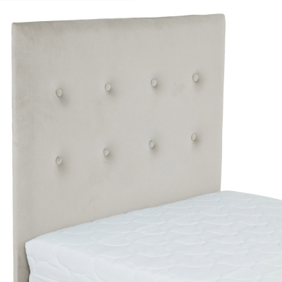 Čalouněná manželská postel 180x200 NECHLIN 2 - černá ekokůže + panely 40x30 cm ZDARMA