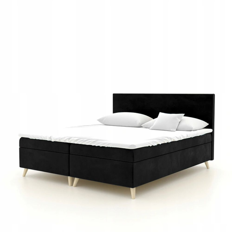 Čalouněná postel BLAIRE - 180x200, černá