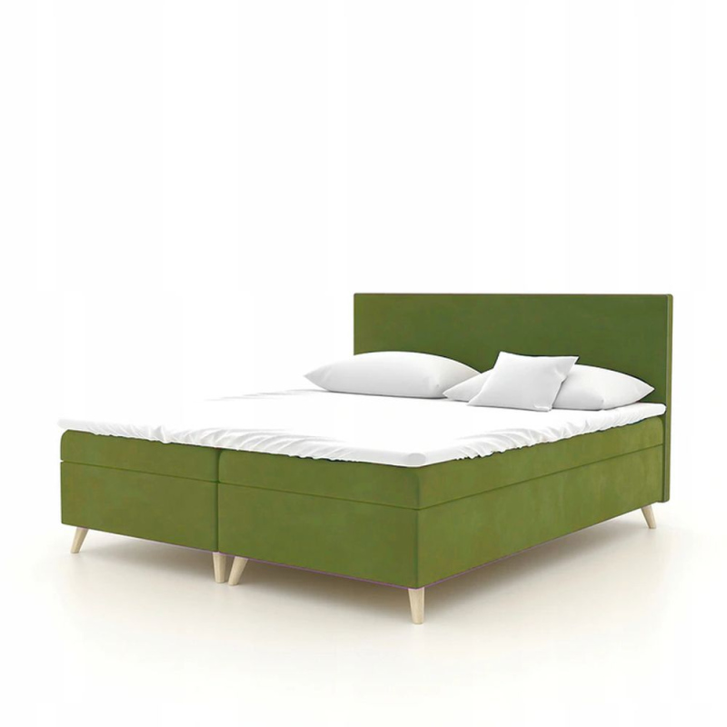 Čalouněná postel BLAIRE - 180x200, zelená