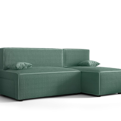 Pohodlná sedačka s úložným prostorem RADANA - světle zelená