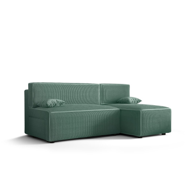 Pohodlná sedačka s úložným prostorem RADANA - světle zelená