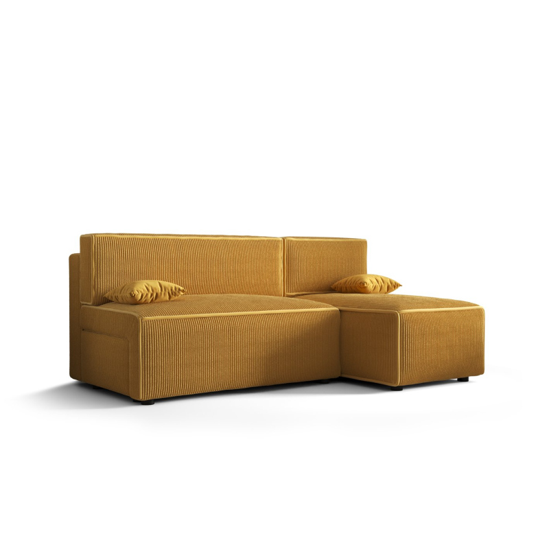 Pohodlná sedačka s úložným prostorem RADANA - žlutá