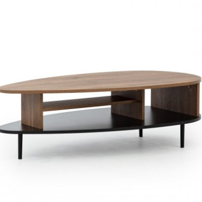Designový konferenční stolek STEFANIE - hnědý