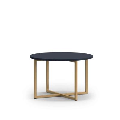 Kulatý konferenční stolek ANASTAZIE 60 - tmavě modrý