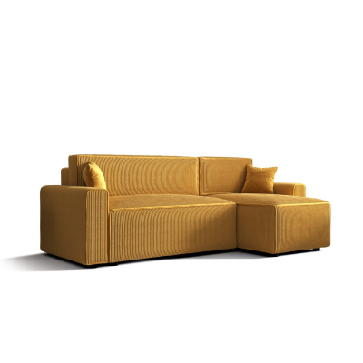 Pohodlná rozkládací sedačka RADANA - žlutá