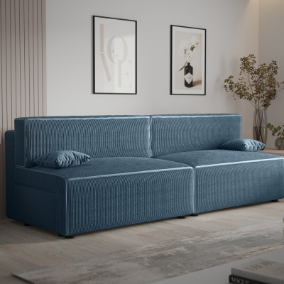 Stylová pohovka s úložným prostorem RADANA - modrá