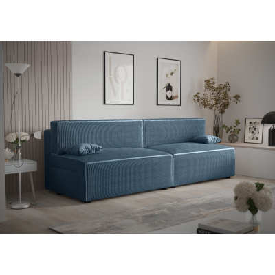 Stylová pohovka s úložným prostorem RADANA - modrá