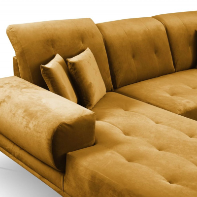 Sedací souprava s polštáři UNKY - hořčicová