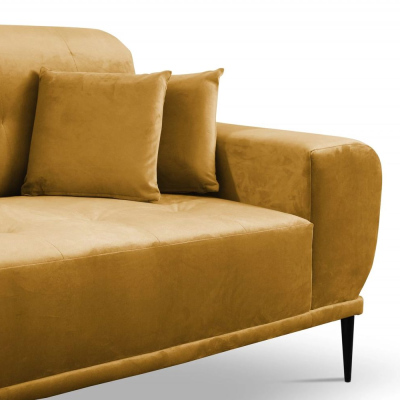 Sedací souprava s polštáři UNKY - hořčicová