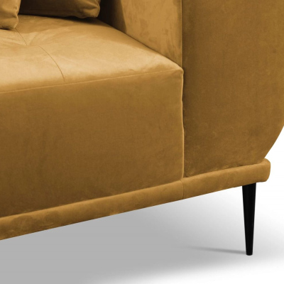 Sedací souprava s polštáři UNKY - hořčicová