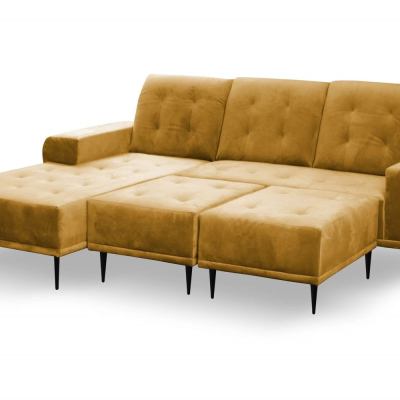 Sedací souprava s polštáři UNKY - hořčicová