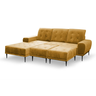 Sedací souprava s polštáři UNKY - hořčicová