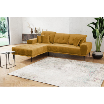 Sedací souprava s polštáři UNKY - hořčicová