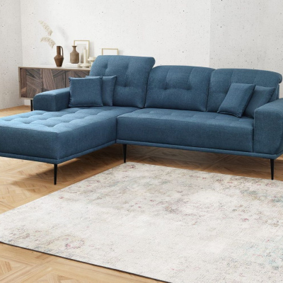 Sedací souprava s polštáři UNKY - modrá