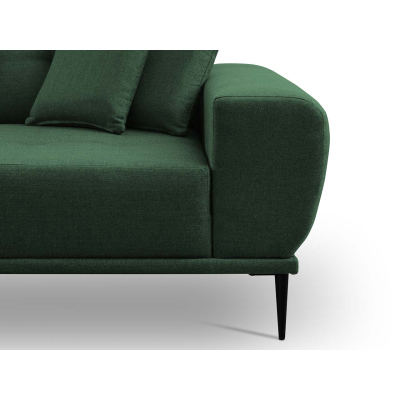 Rohová sedací souprava s taburetem RURI - hořčicová, pravý roh