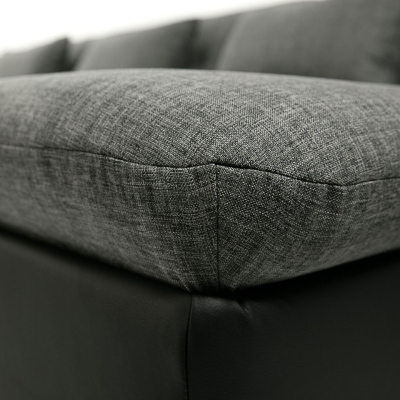 Sedačka do U na každodenní spaní BALTIMORE - bílá