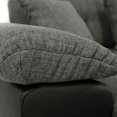 Sedačka do U na každodenní spaní BALTIMORE - bílá