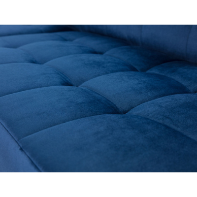 Rozkládací rohová sedačka s úložným prostorem OKLAHOMA - černá, levý roh