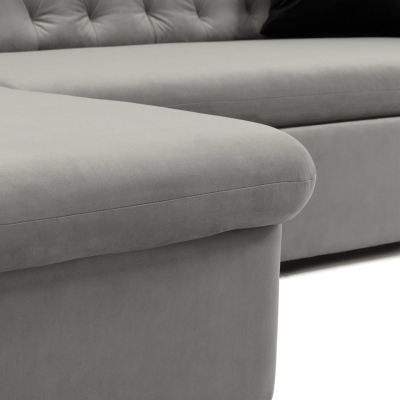 Rohová sedačka na každodenní spaní ANEKO - šedá 2, levý roh