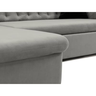 Rohová sedačka na každodenní spaní ANEKO - šedá 2, levý roh