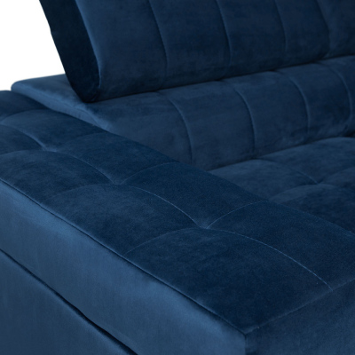 Rohová sedačka na každodenní spaní COLUMBUS - šedá, levý roh