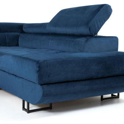 Rohová sedačka na každodenní spaní COLUMBUS - bílá, levý roh