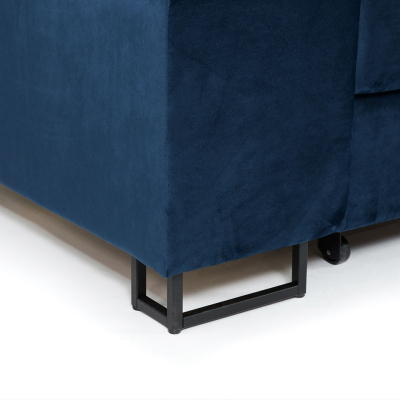 Rohová sedačka na každodenní spaní COLUMBUS - bílá, levý roh