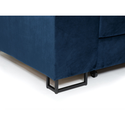 Rohová sedačka na každodenní spaní COLUMBUS - bílá, levý roh