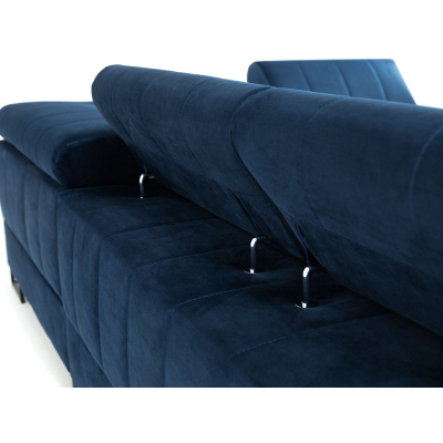 Rohová sedačka na každodenní spaní COLUMBUS - bílá, levý roh