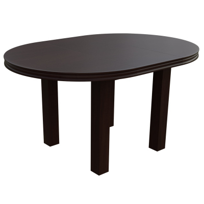 Jídelní set s kulatým stolem MOVILE 36 - ořech / hnědý